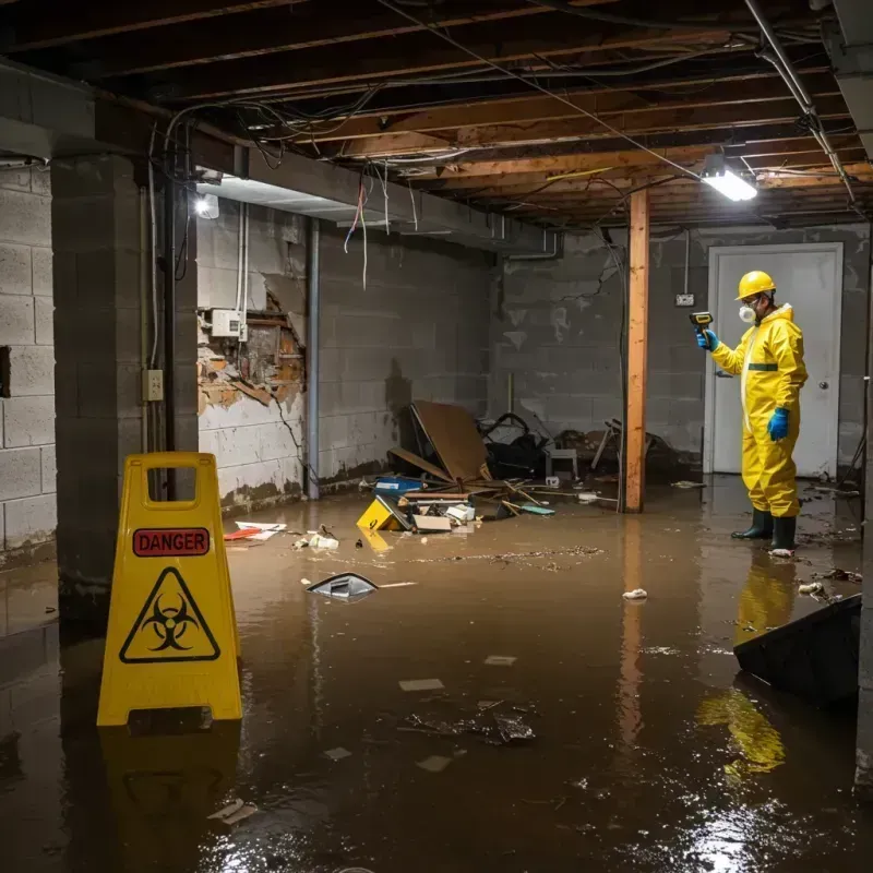 Flooded Basement Electrical Hazard in Richland, PA Property